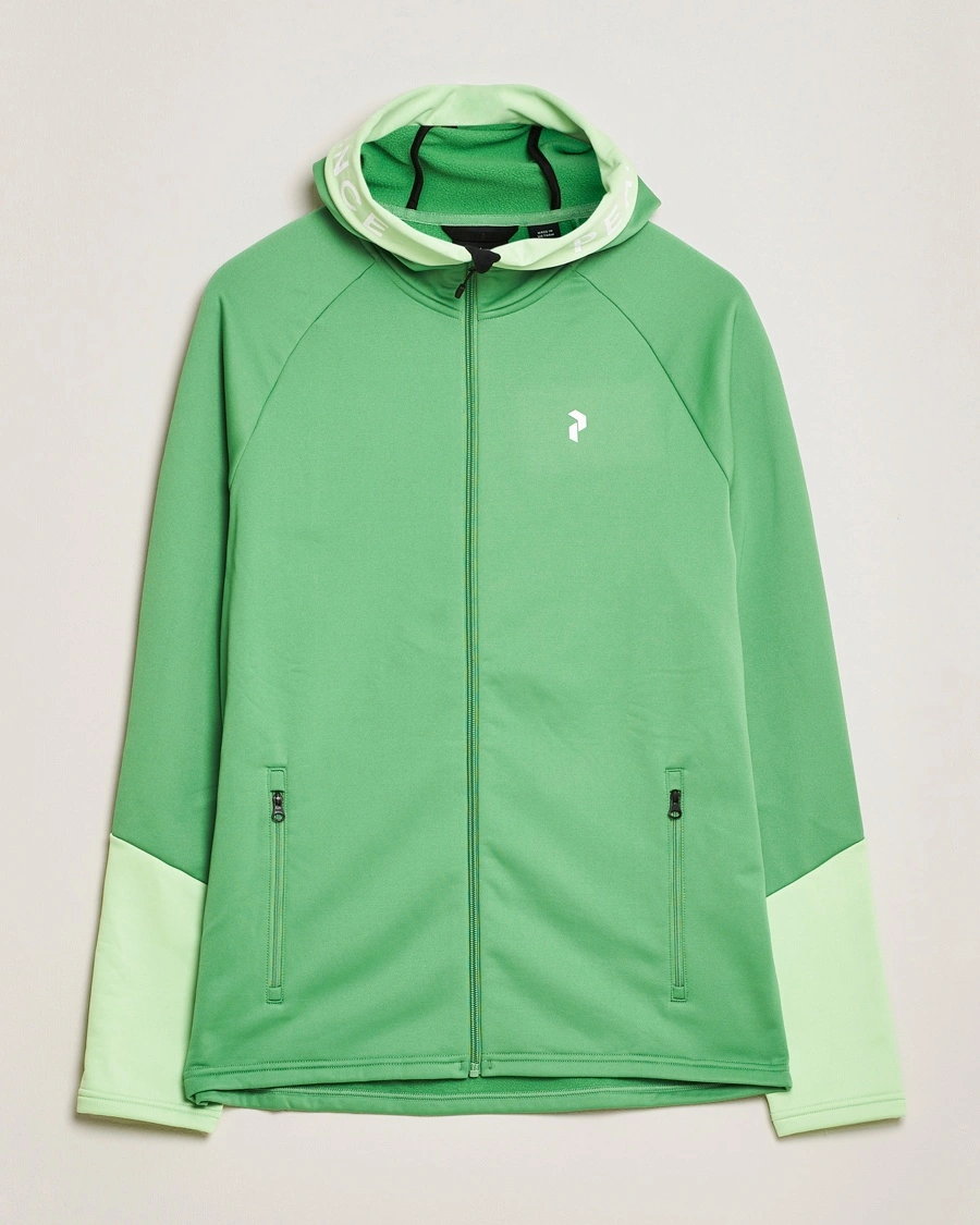 Herr | Peak Performance | Peak Performance | Rider Hooded Full Zip Peppermint/Vivid Green