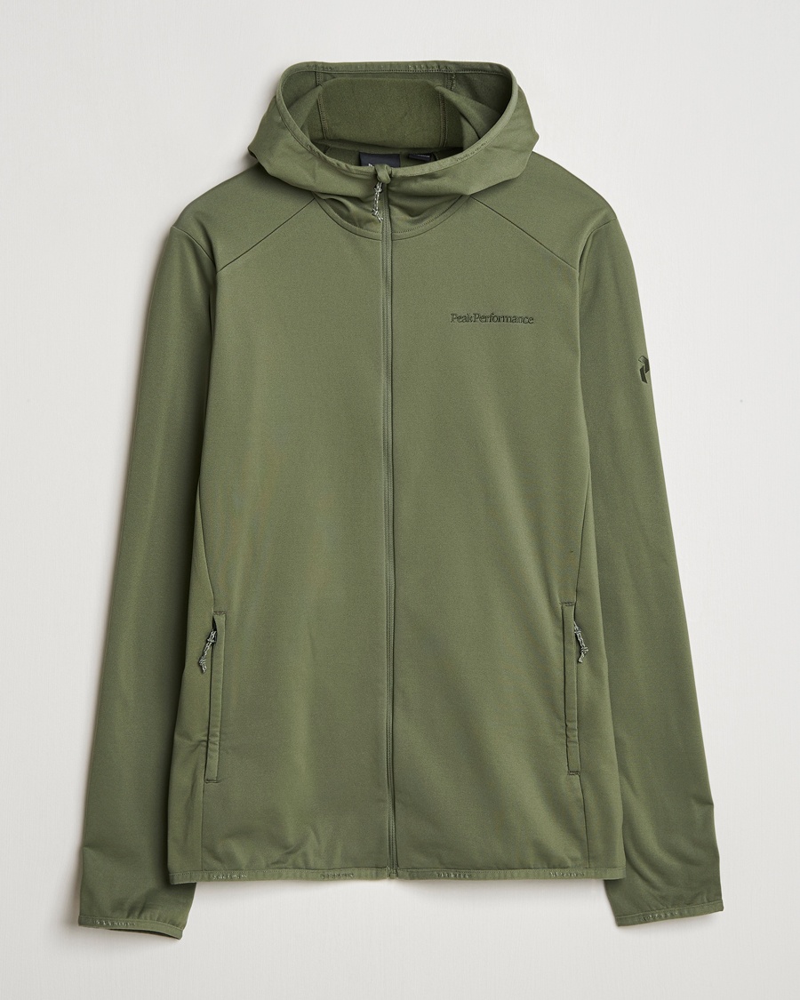 Herr | Peak Performance | Peak Performance | Light Hooded Full Zip Pine Needle