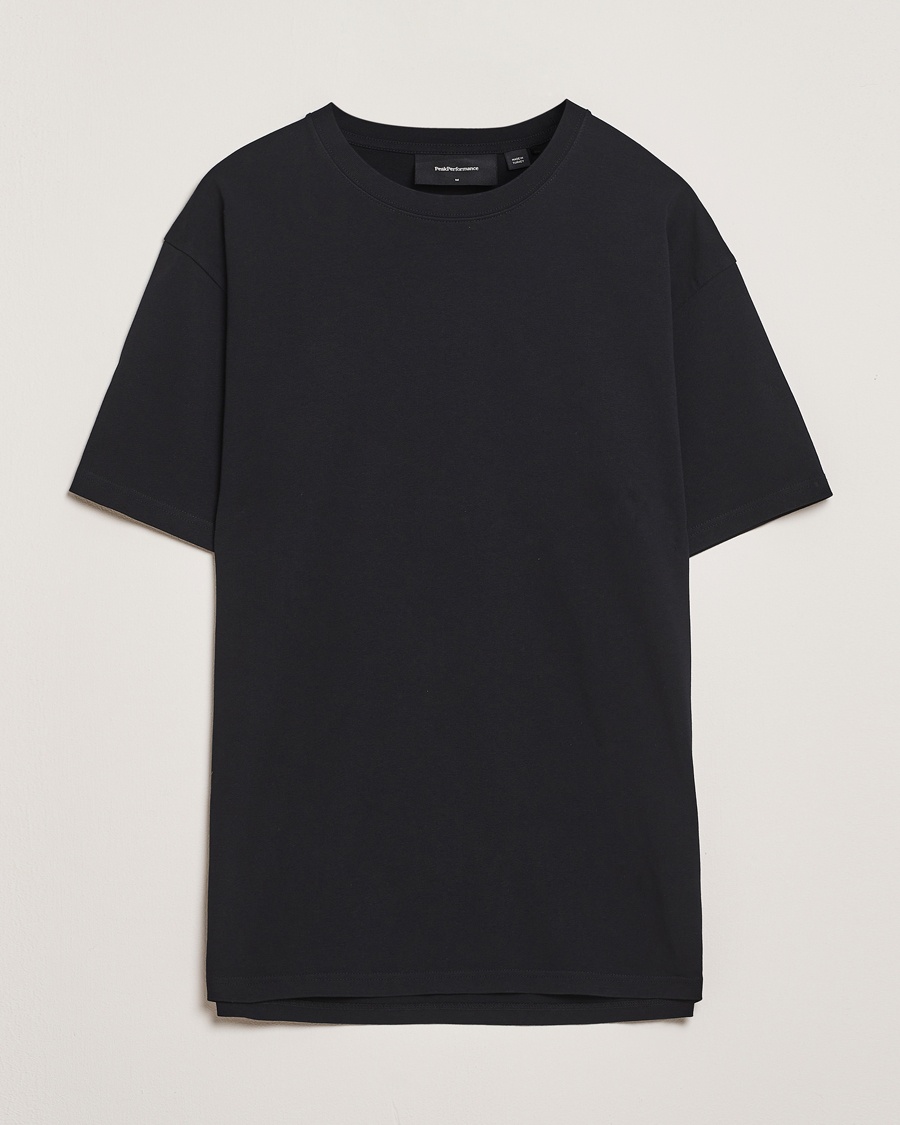 Herr | Peak Performance | Peak Performance | Heavy Cotton Crew Neck T-Shirt Black