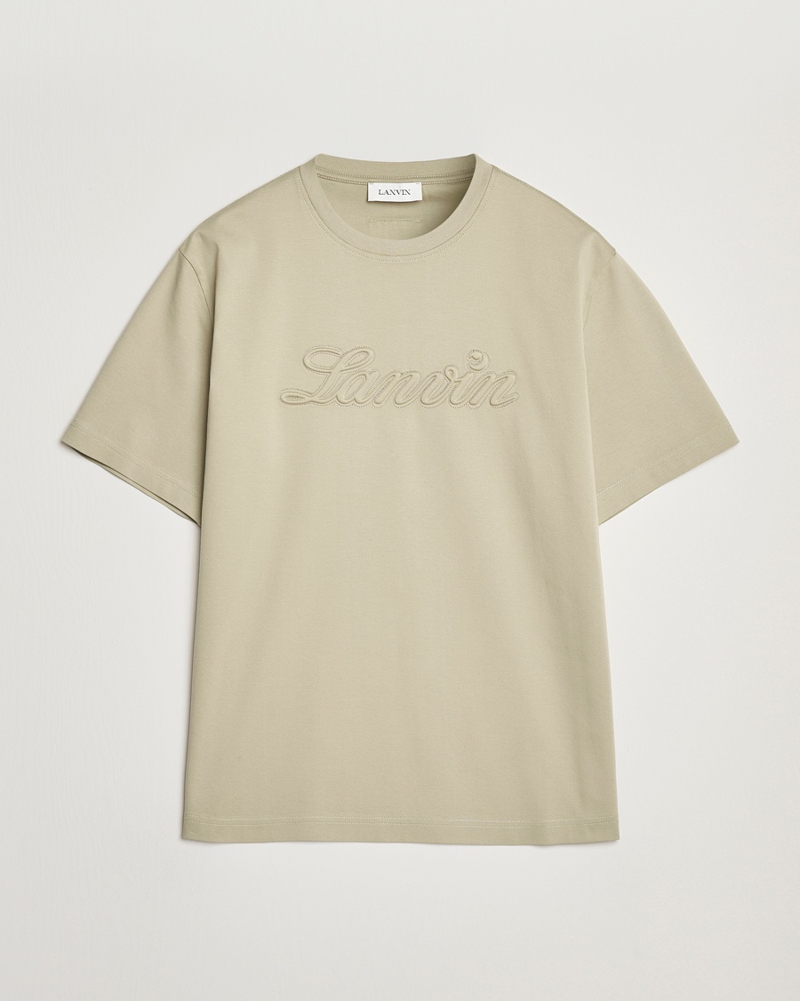 Herr | T-Shirts | Lanvin | Debossed Script T-Shirt Lin