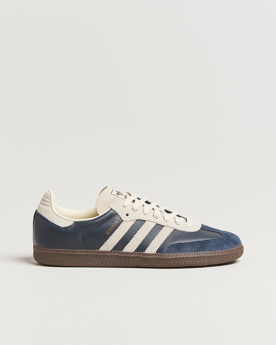 Herr | | adidas Originals | Samba Original Sneaker Dark Blue/Off White