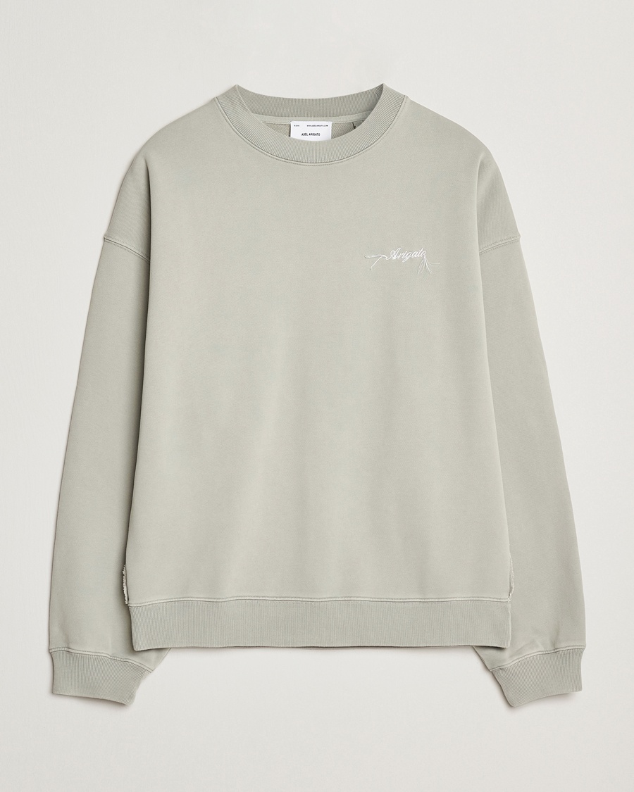 Herr | Sweatshirts | Axel Arigato | Honor Washed Sweatshirt Sage Green