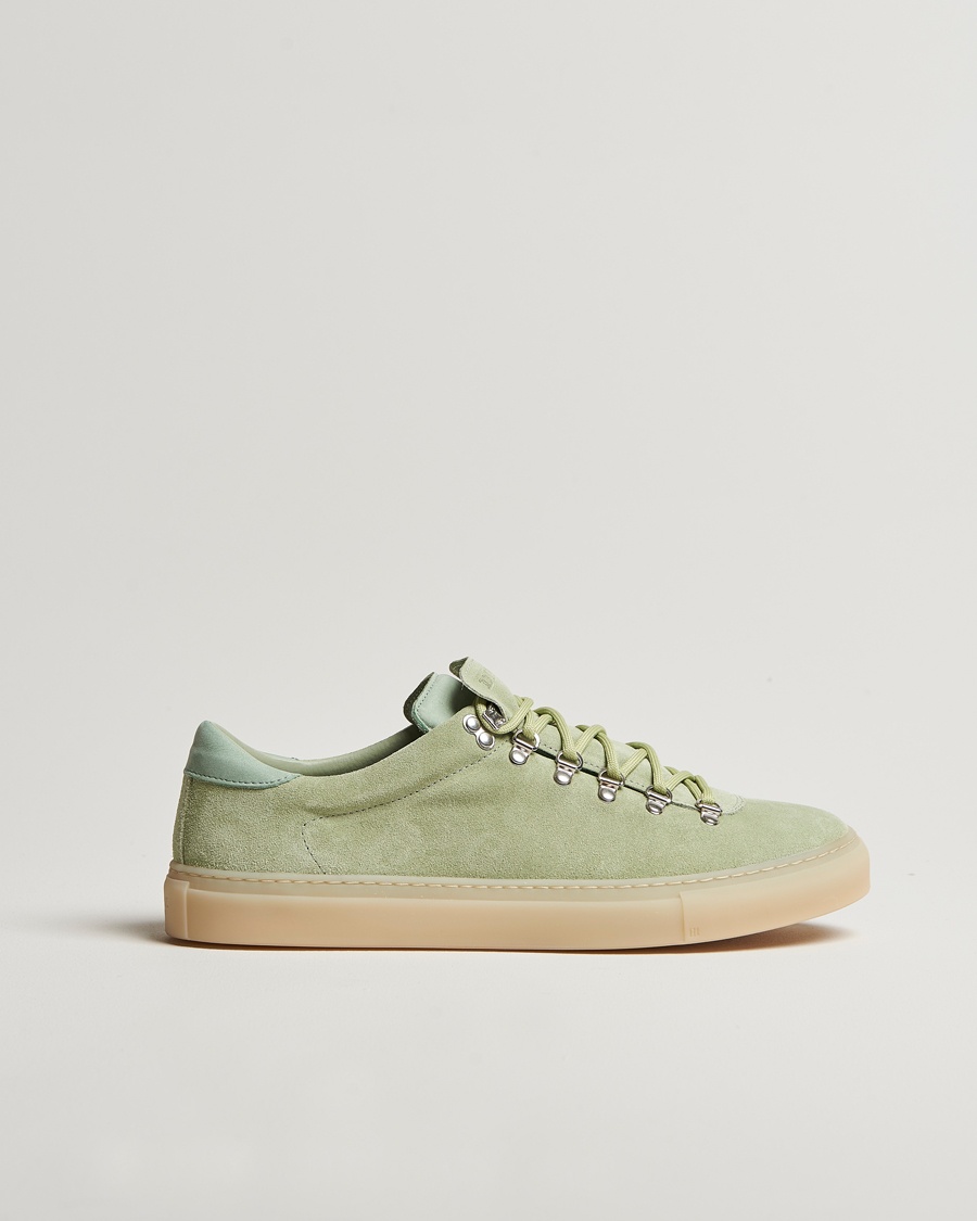 Herr | | Diemme | Marostica Low Sneaker Meadow Green Suede