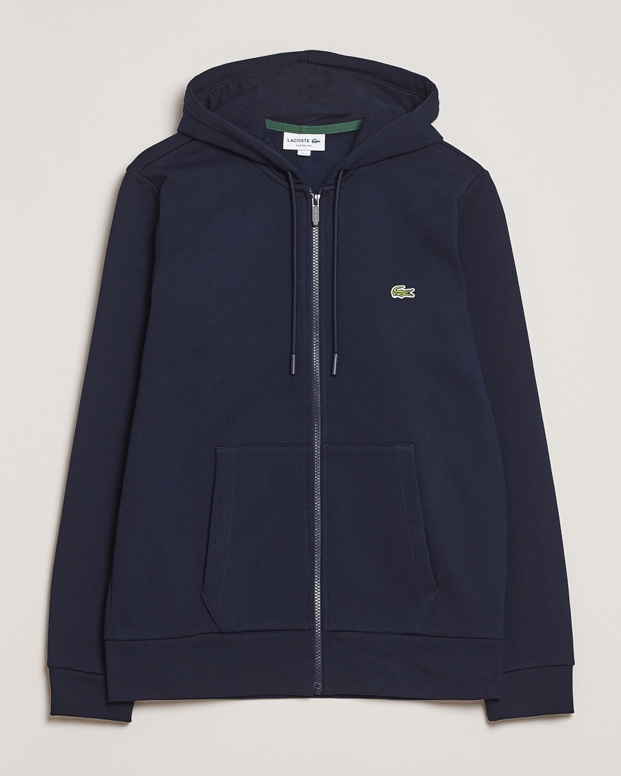 Herr | Huvtröjor | Lacoste | Full Zip Hoodie Navy