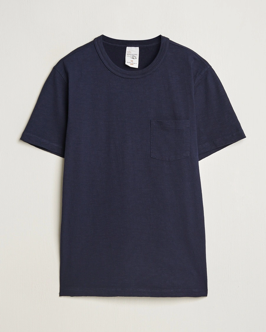 Herr | | Nudie Jeans | Roy Heavy Slub T-Shirt Blueberry