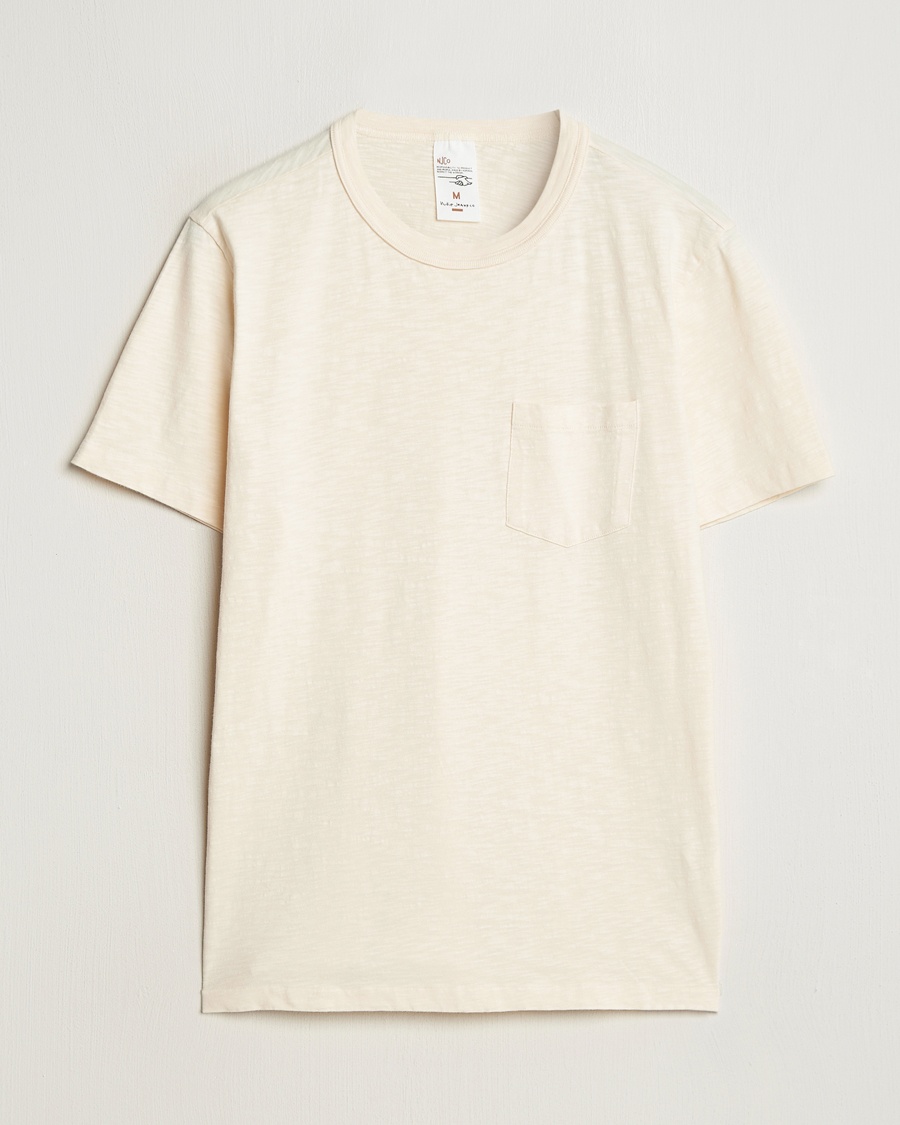 Herr | | Nudie Jeans | Roy Heavy Slub T-Shirt Ecru