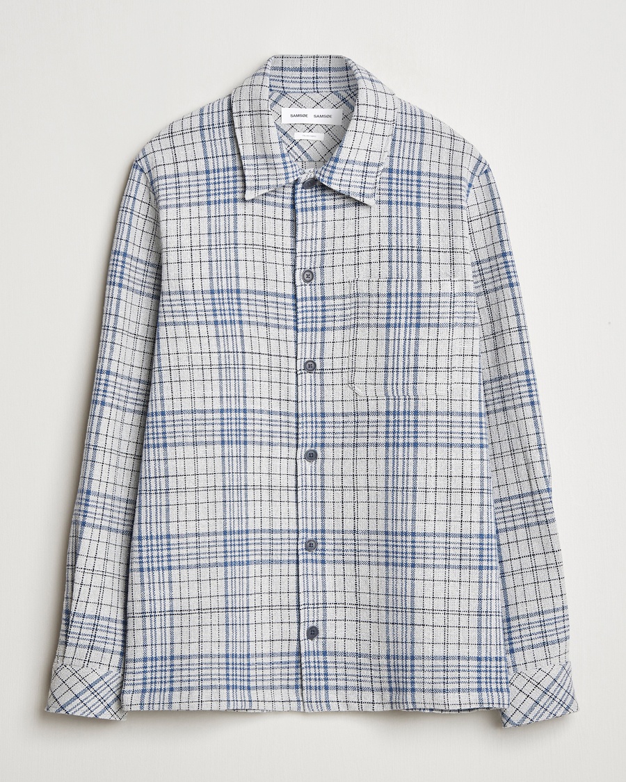 Herr | Overshirts | Samsøe Samsøe | Taka Checked Overshirt Moonstruck