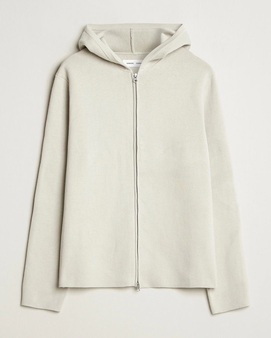 Samsøe Samsøe Niklas Full Zip Hoodie Moonstruck – Beige