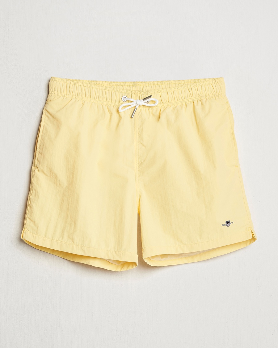 Herr | Snörade Badbyxor | GANT | Basic Swimshorts Banana Yellow