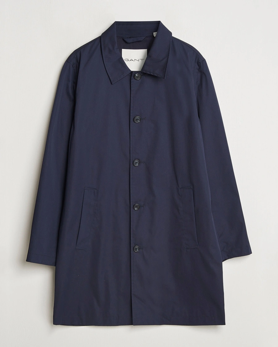 Herr | Jackor | GANT | Cotton Car Coat Evening Blue