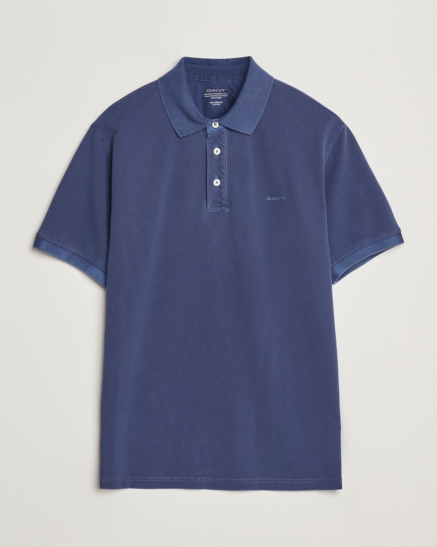 GANT Sunfaded Polo Persian Blue – Blå