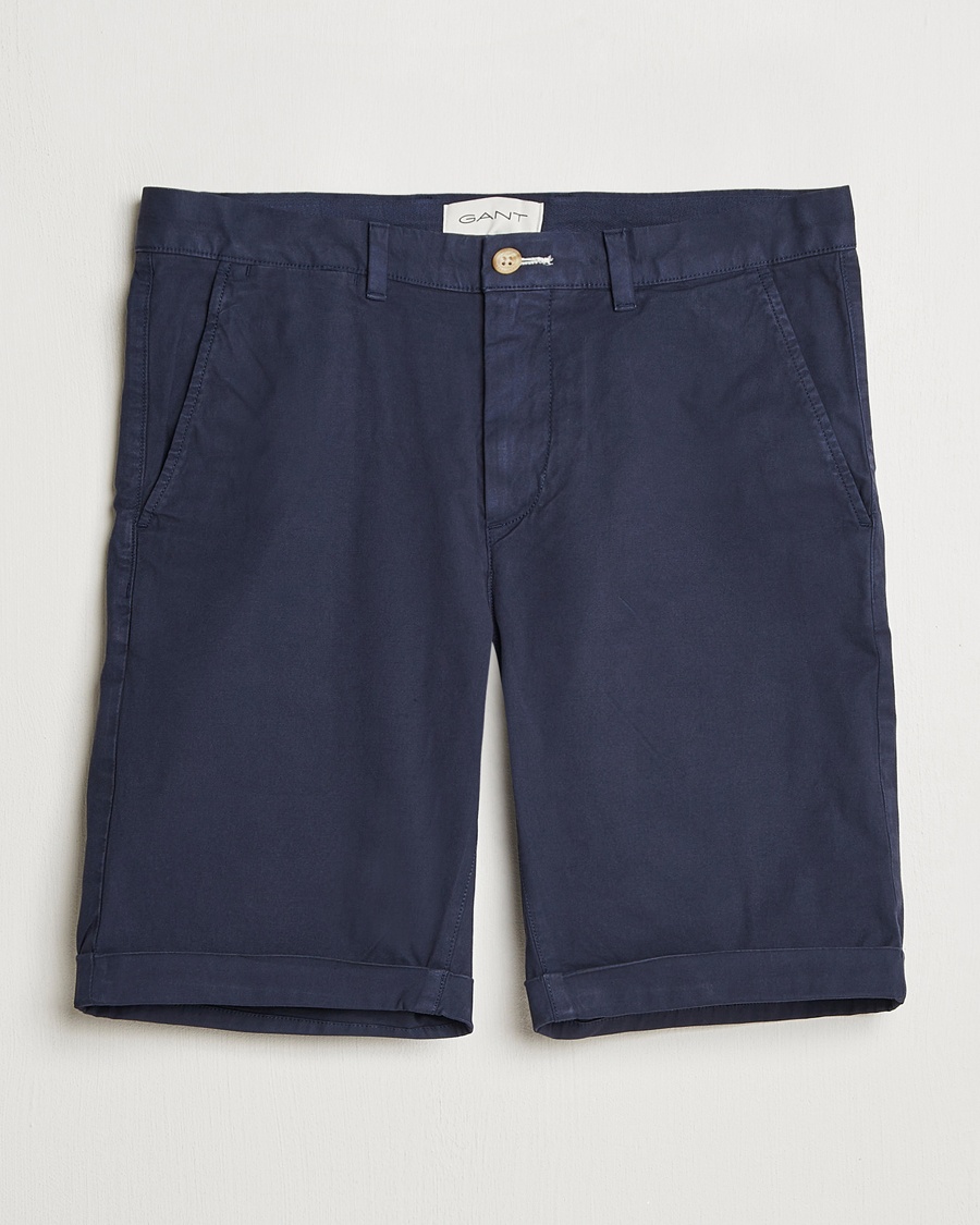 Herr | Chinosshorts | GANT | Regular Sunfaded Shorts Evening Blue