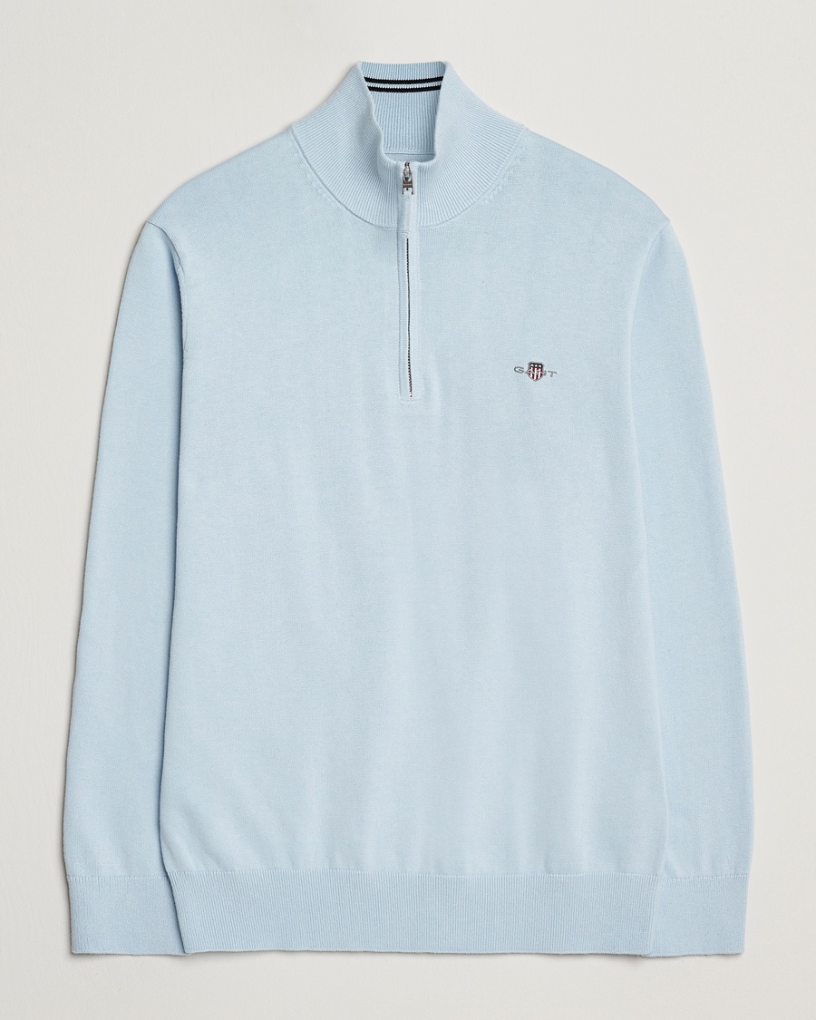 Herr | Half-zip | GANT | Classic Cotton Half Zip Fresh Blue