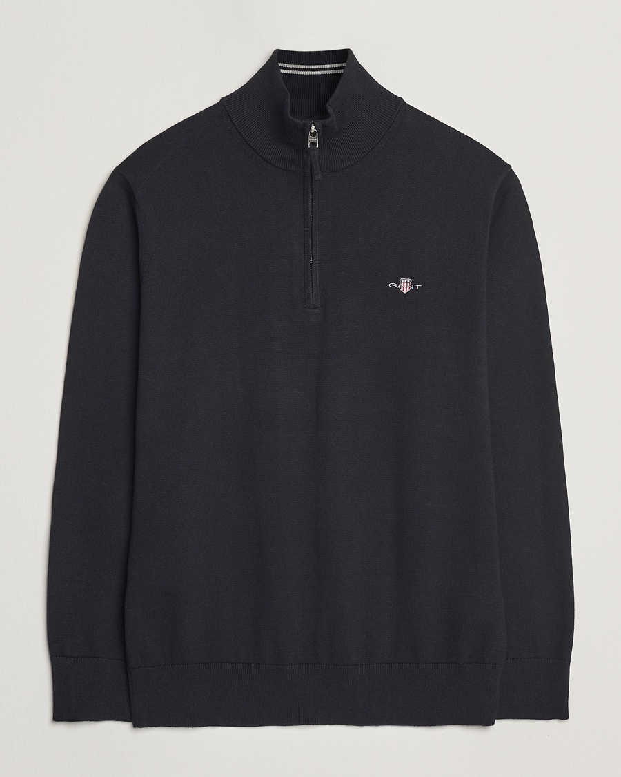 Herr | Half-zip | GANT | Classic Cotton Half Zip Black