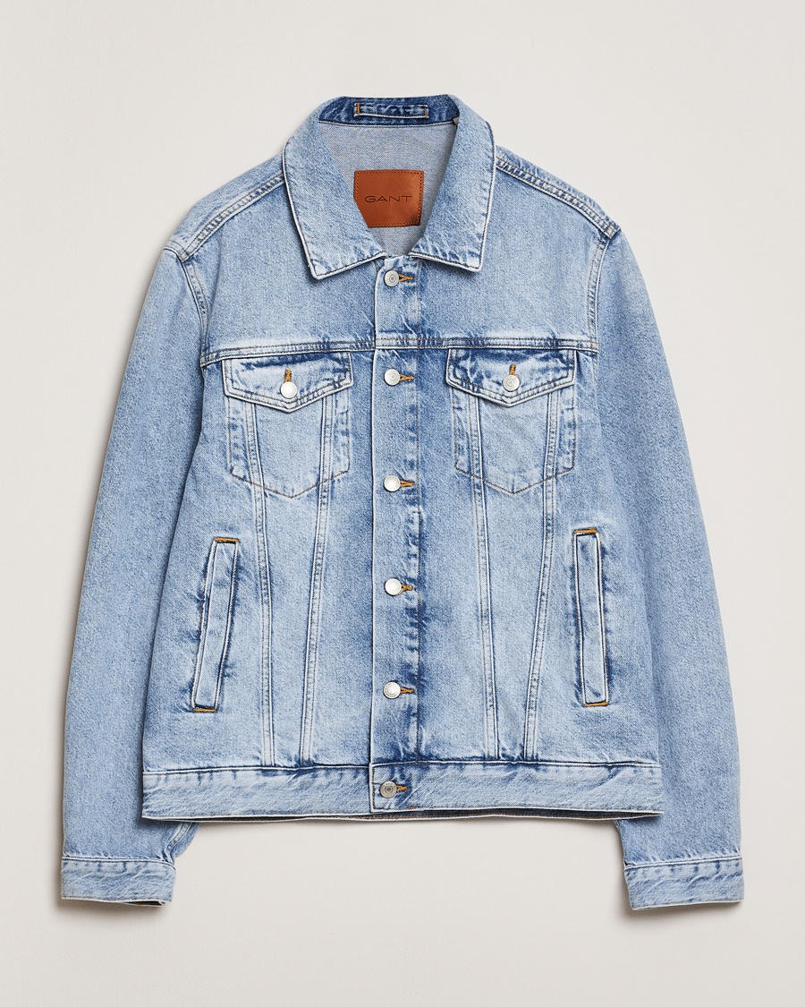 Herr | GANT | GANT | Denim Jacket Light Blue Vintage