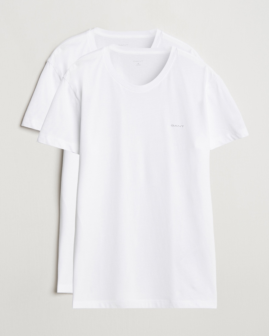 Gant 2-Pack Crew Neck T-Shirt White – Vit