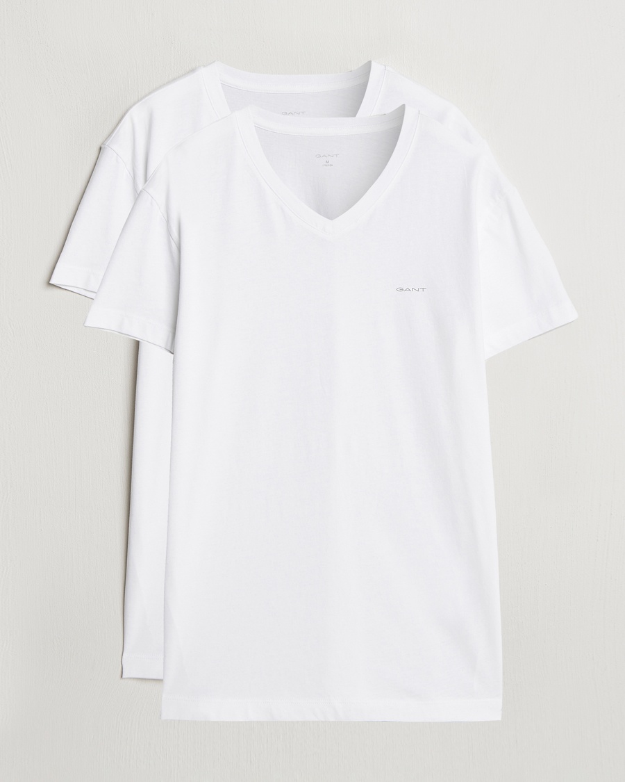 Herr | Multipack | GANT | 2-Pack V-Neck T-shirt White