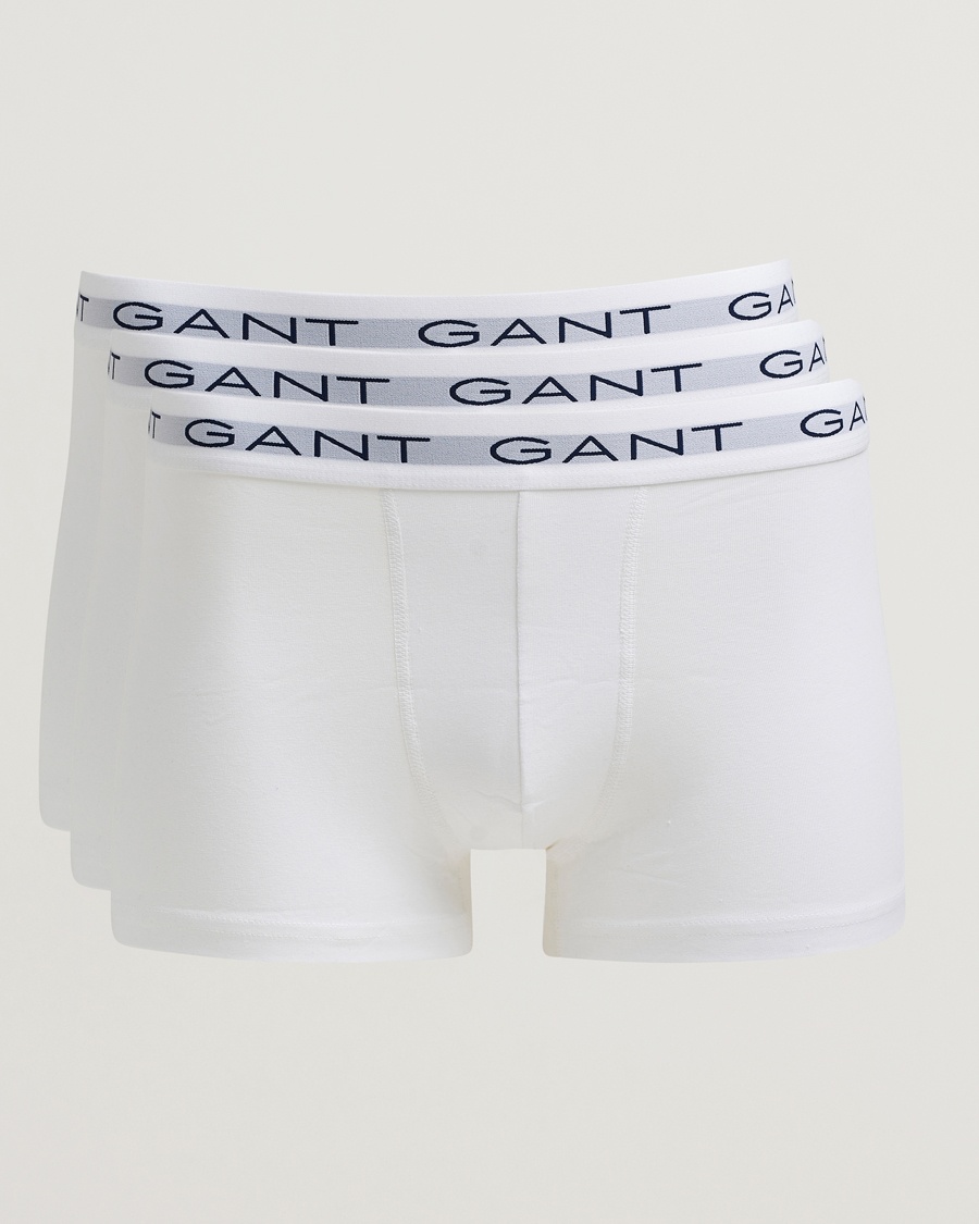 Gant 3-Pack Trunks White – Vit