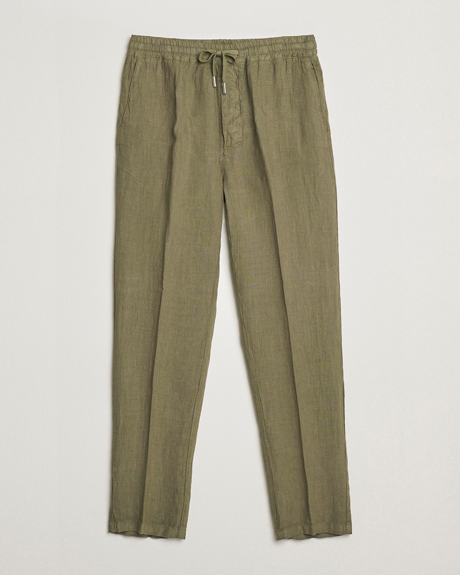 Herr | Linnebyxor | Altea | Linen Drawstring Pants Military
