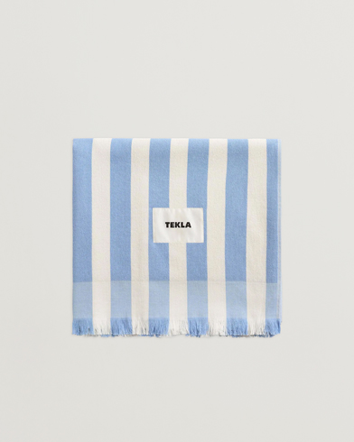 Tekla TeklaOrganic Terry Beach TowelMoro Stripes – Flerfärgad