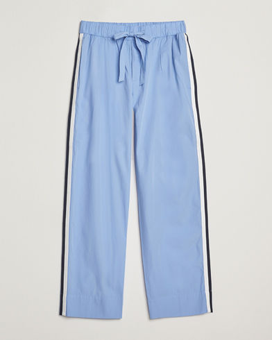 Tekla Grosgrain Stripes Pyjama Pants Cornflower Blue – Blå