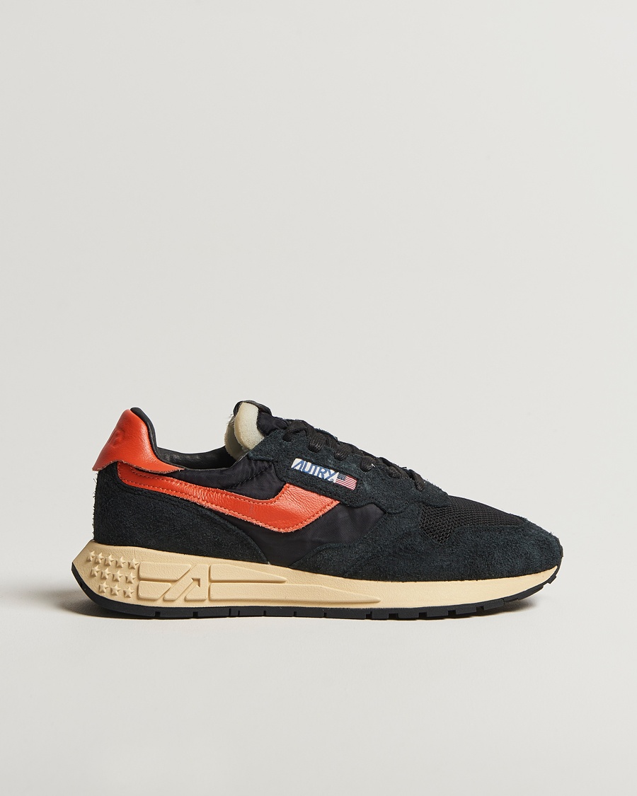 Herr | | Autry | Reelwind Running Sneaker Black/Orange