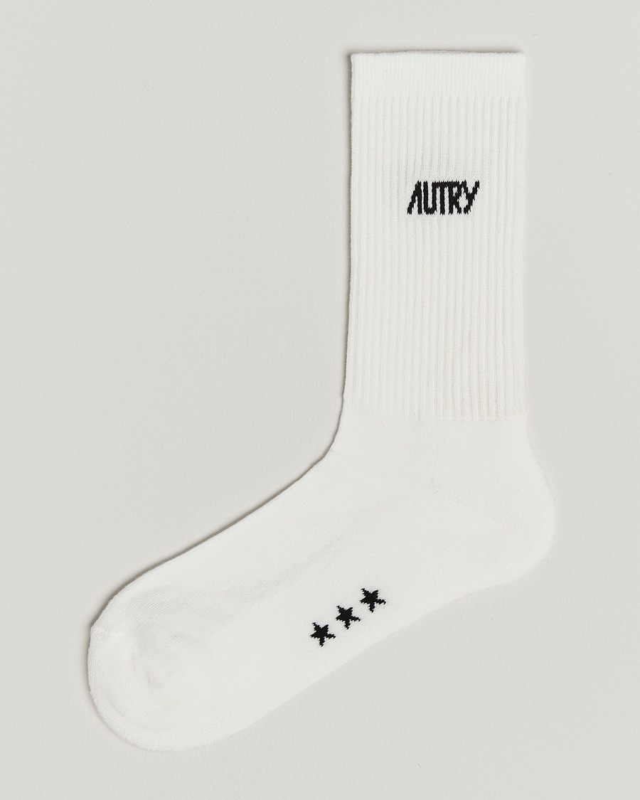 Herr | Vanliga strumpor | Autry | Logo Socks Cream/Black