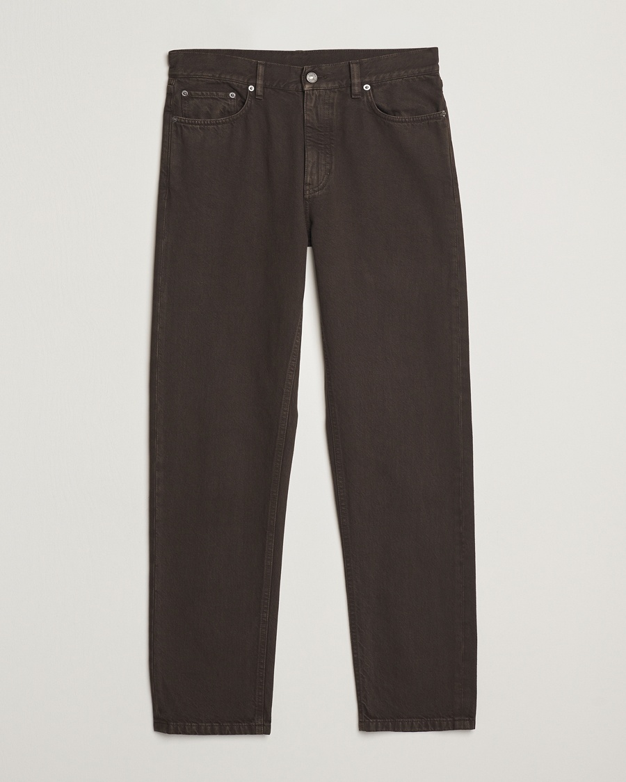 Herr | | Zegna | 5-Pocket Marbled Denim Pants Brown