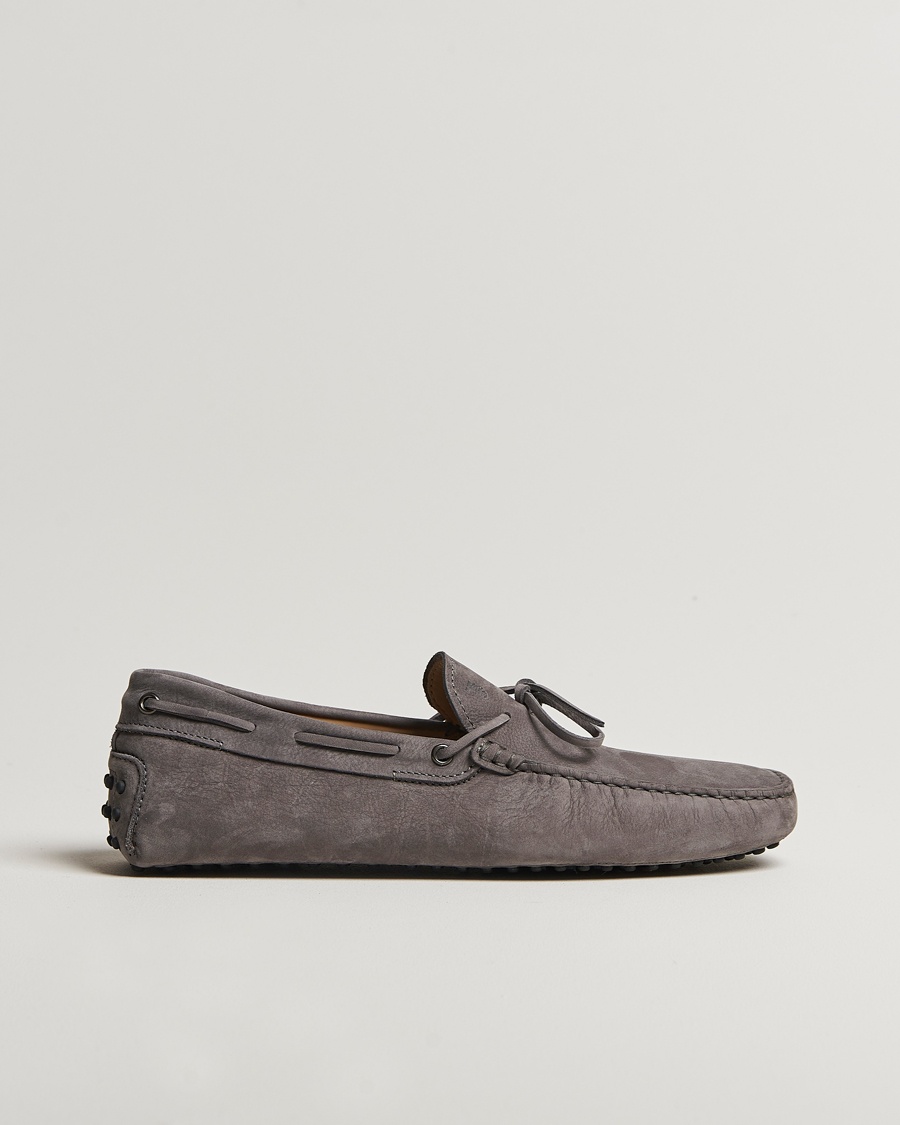 Herr | Handgjorda skor | Tod's | Lacetto Gommino Carshoe Dark Grey Nubuck