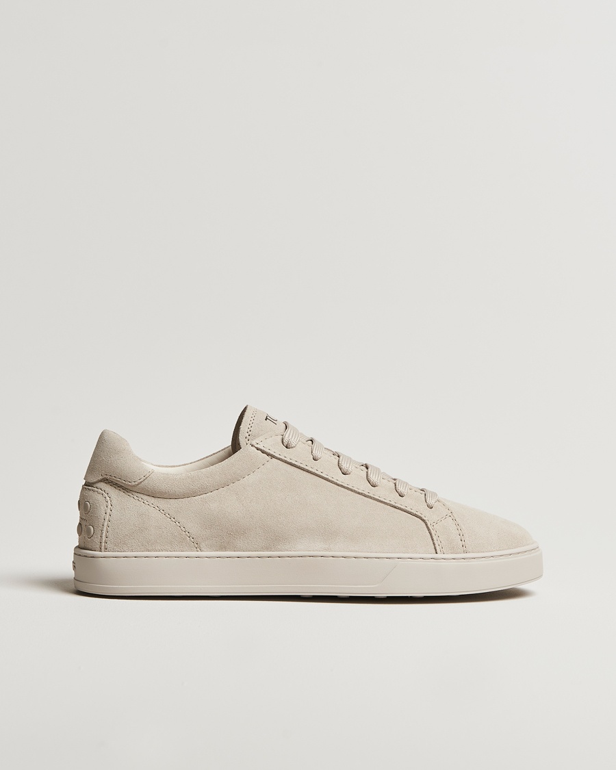 Herr | Skor | Tod's | Cassetta Lacciata Sneaker Light Grey Suede