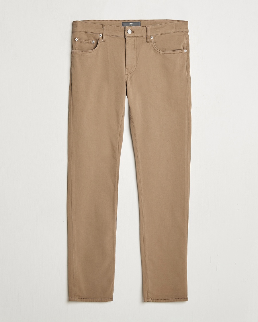 Herr | 5-ficksbyxor | PT01 | Slim Fit 5-Pocket Pants Brown