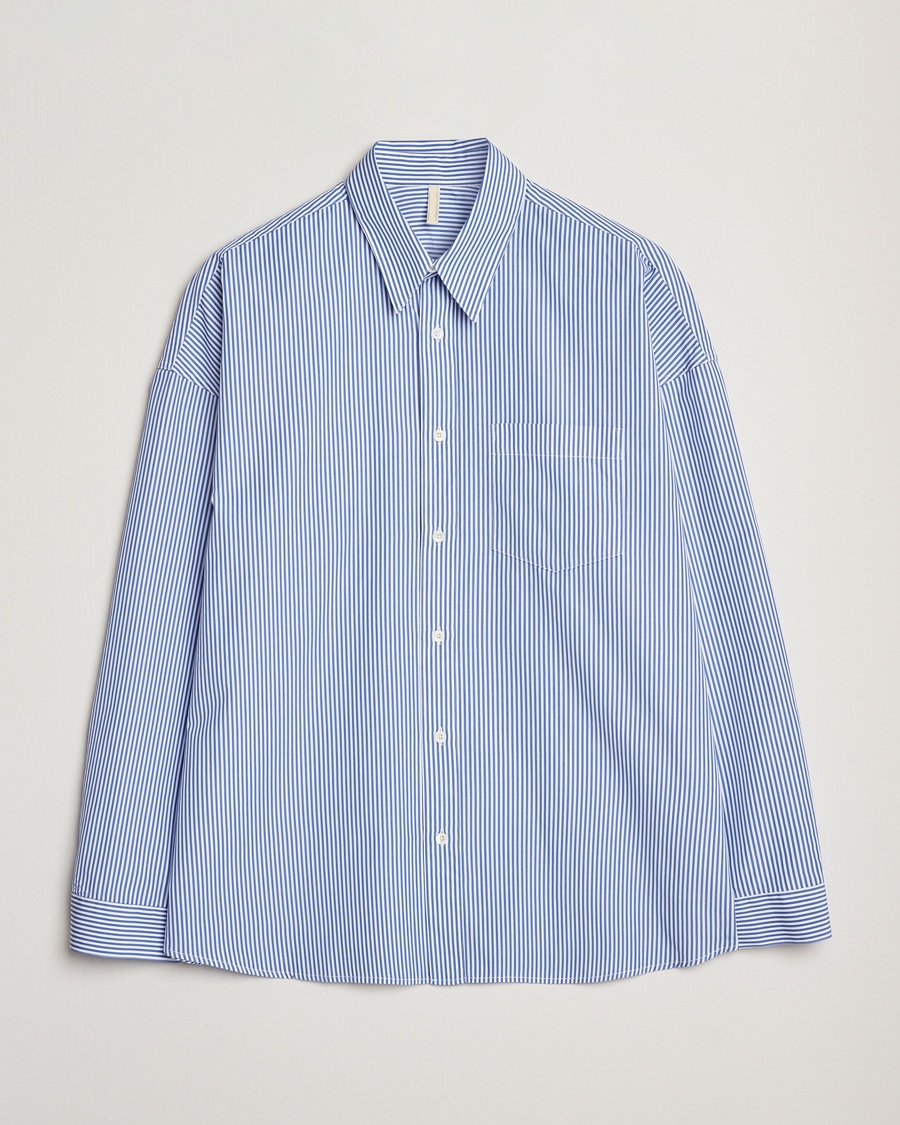 Herr | Casualskjortor | Sunflower | Stable Shirt Blue Stripe