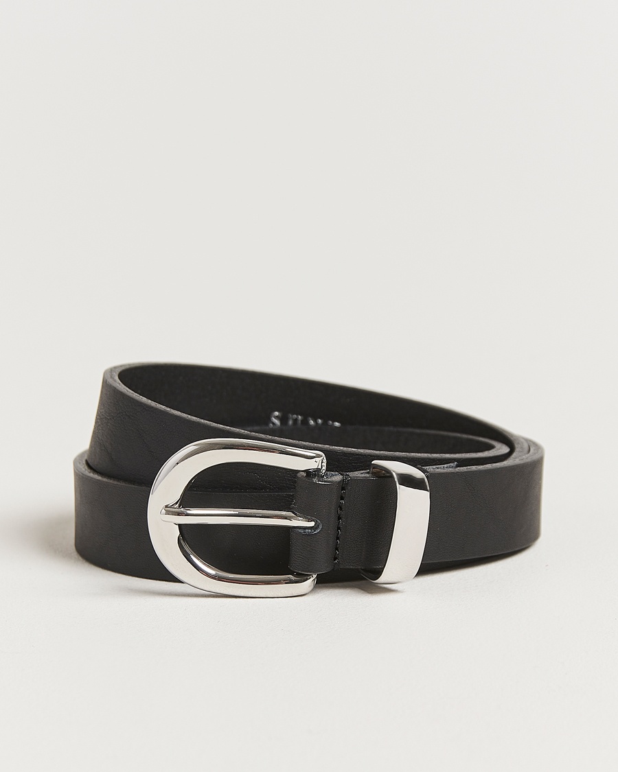Herr | Släta bälten | Sunflower | Simple Belt Black Calf