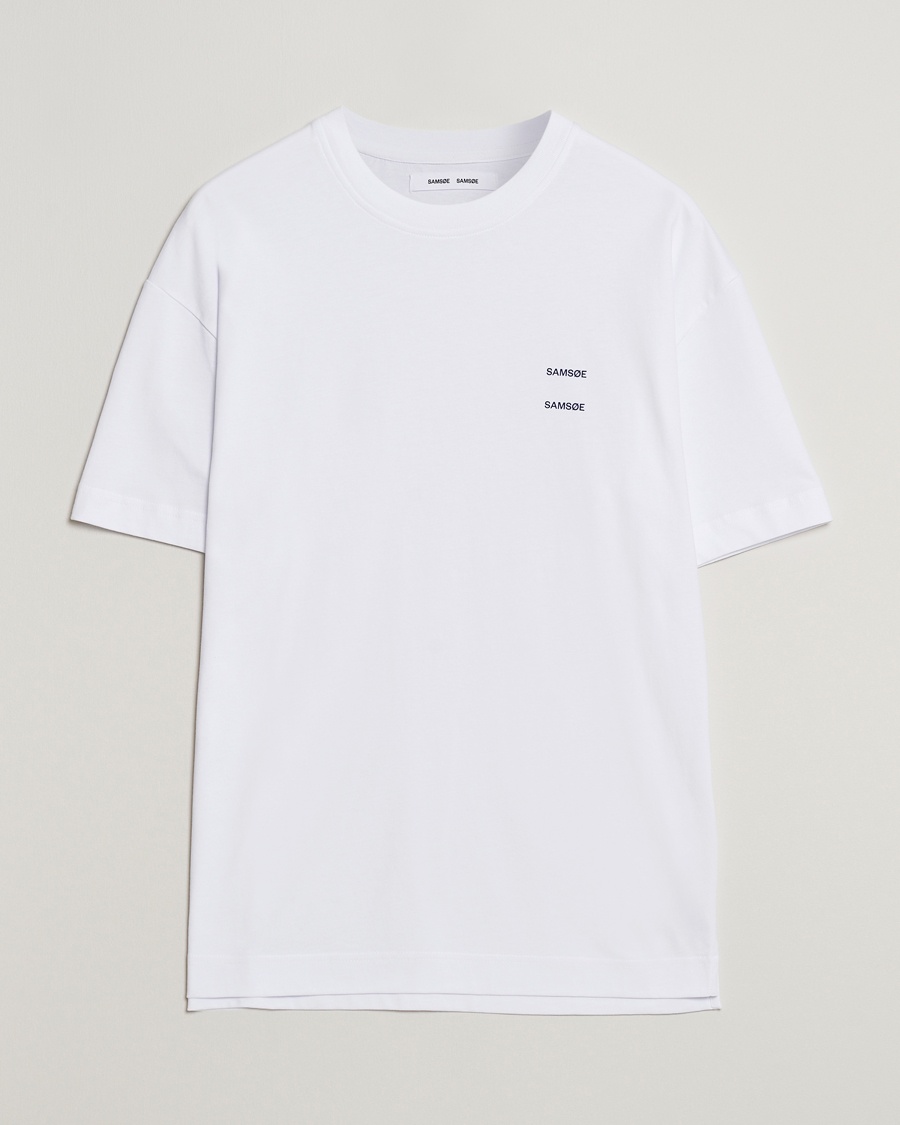 Herr | Vita t-shirts | Samsøe Samsøe | Joel Organic Cotton T-Shirt White