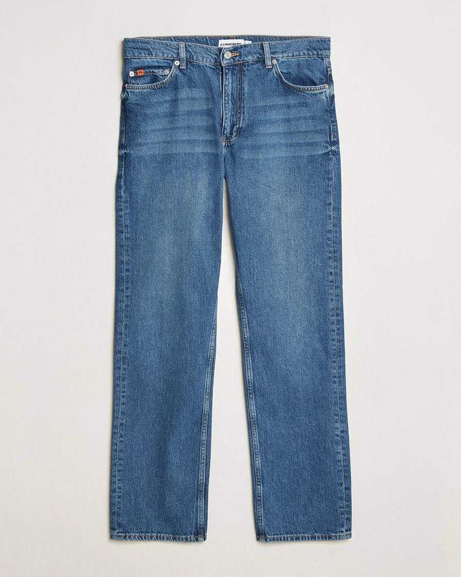Herr | Straight leg | J.Lindeberg | Cody Washed Reg Jeans Mid Blue