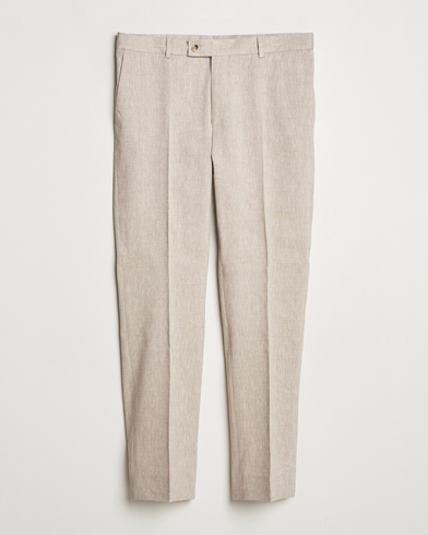 Herr | Kostymbyxor | Morris Heritage | Linen Suit Trousers Beige