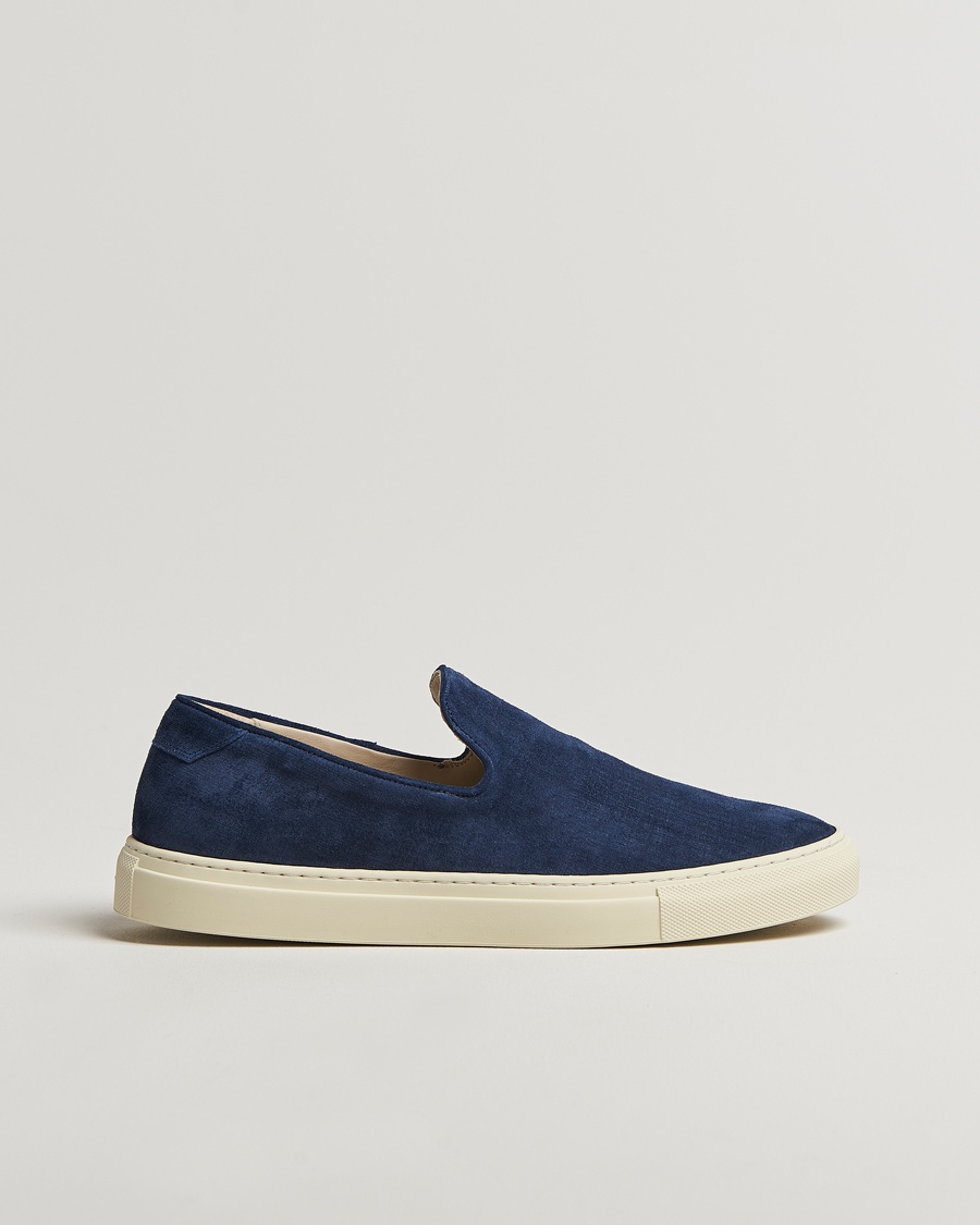 Herr | Loafers | CQP | Jetty Suede Sneaker Loafer Washed Navy