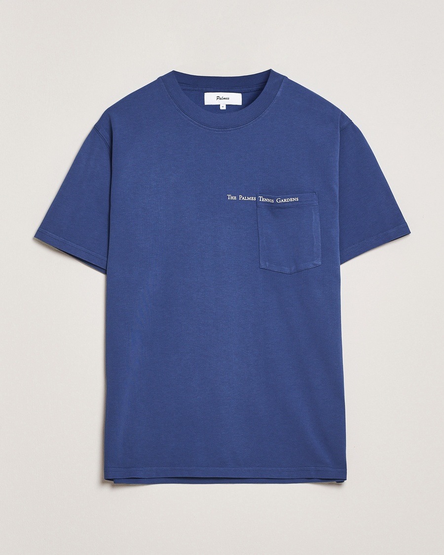 Herr | Kortärmade t-shirts | Palmes | Garden Pocket T-Shirt Dark Blue