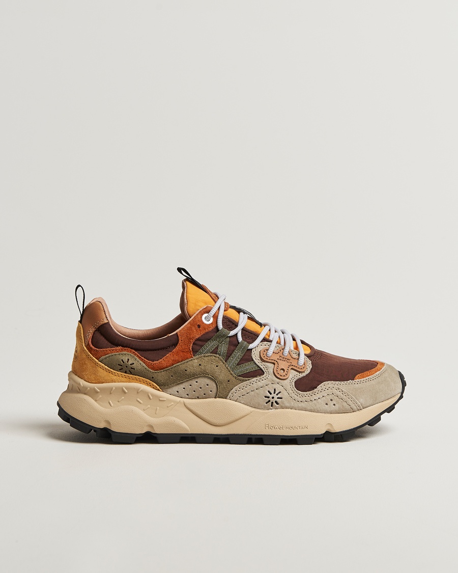 Flower Mountain Yamano 3 Suede/Nylon Sneaker Olive – Grön