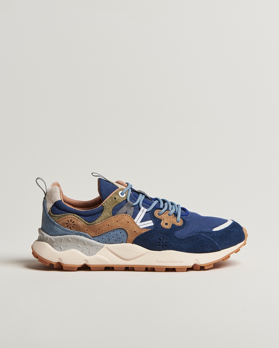 Herr | Flower Mountain | Flower Mountain | Yamano 3 Suede/Canvas Sneaker Navy
