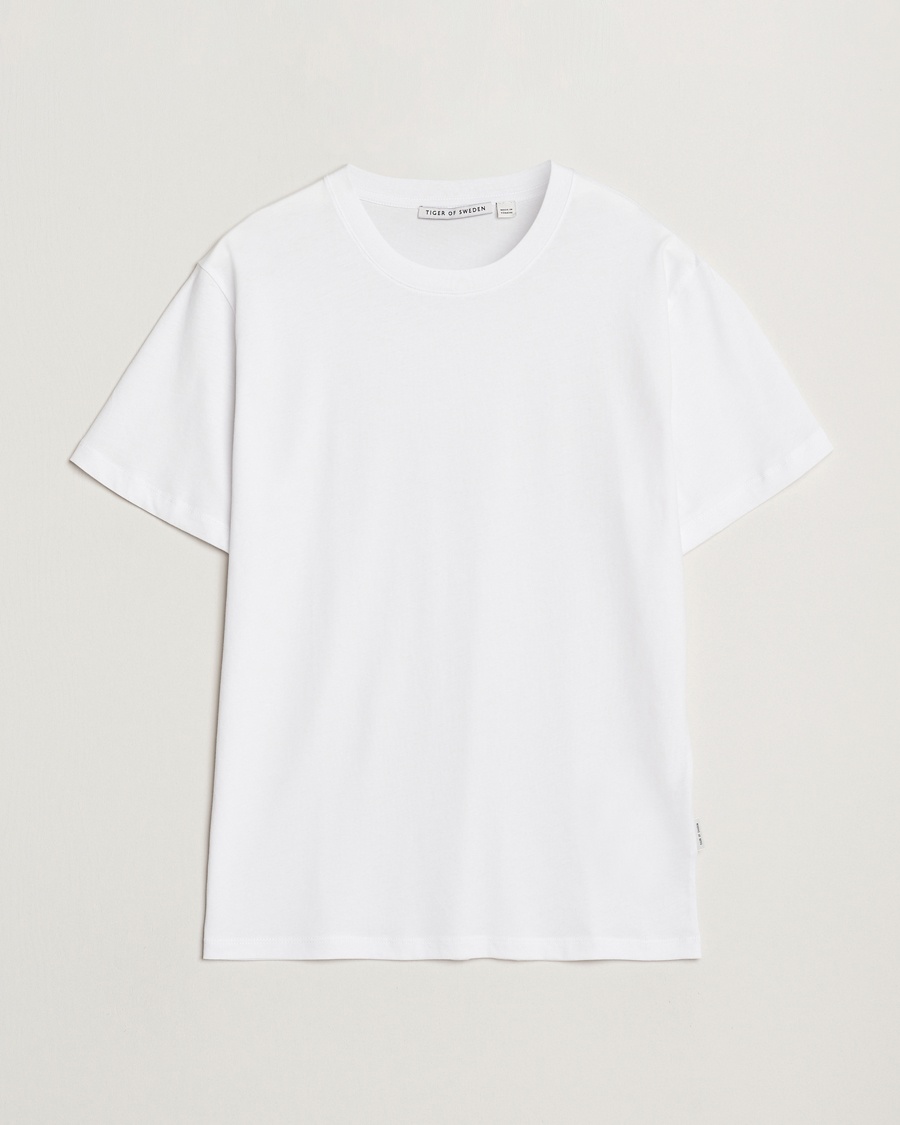 Tiger of Sweden Dillan Crew Neck T-Shirt White – Vit