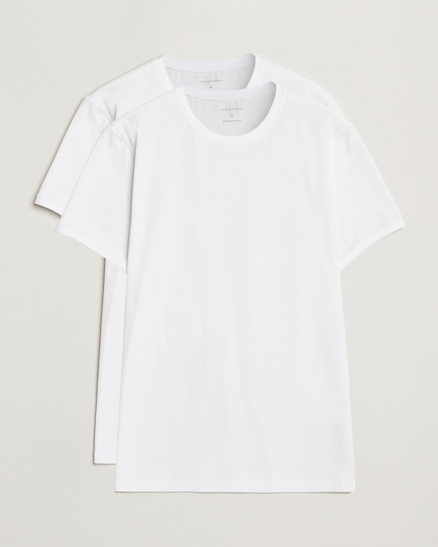 Herr | Multipack | Tiger of Sweden | Heimdal 2-Pack Crew Neck T-Shirt White