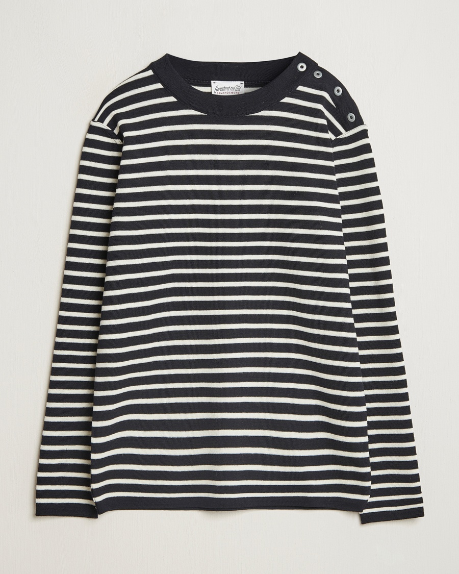 Herr | Stickade tröjor | S.N.S. Herning | Naval Crew Neck Navy/White