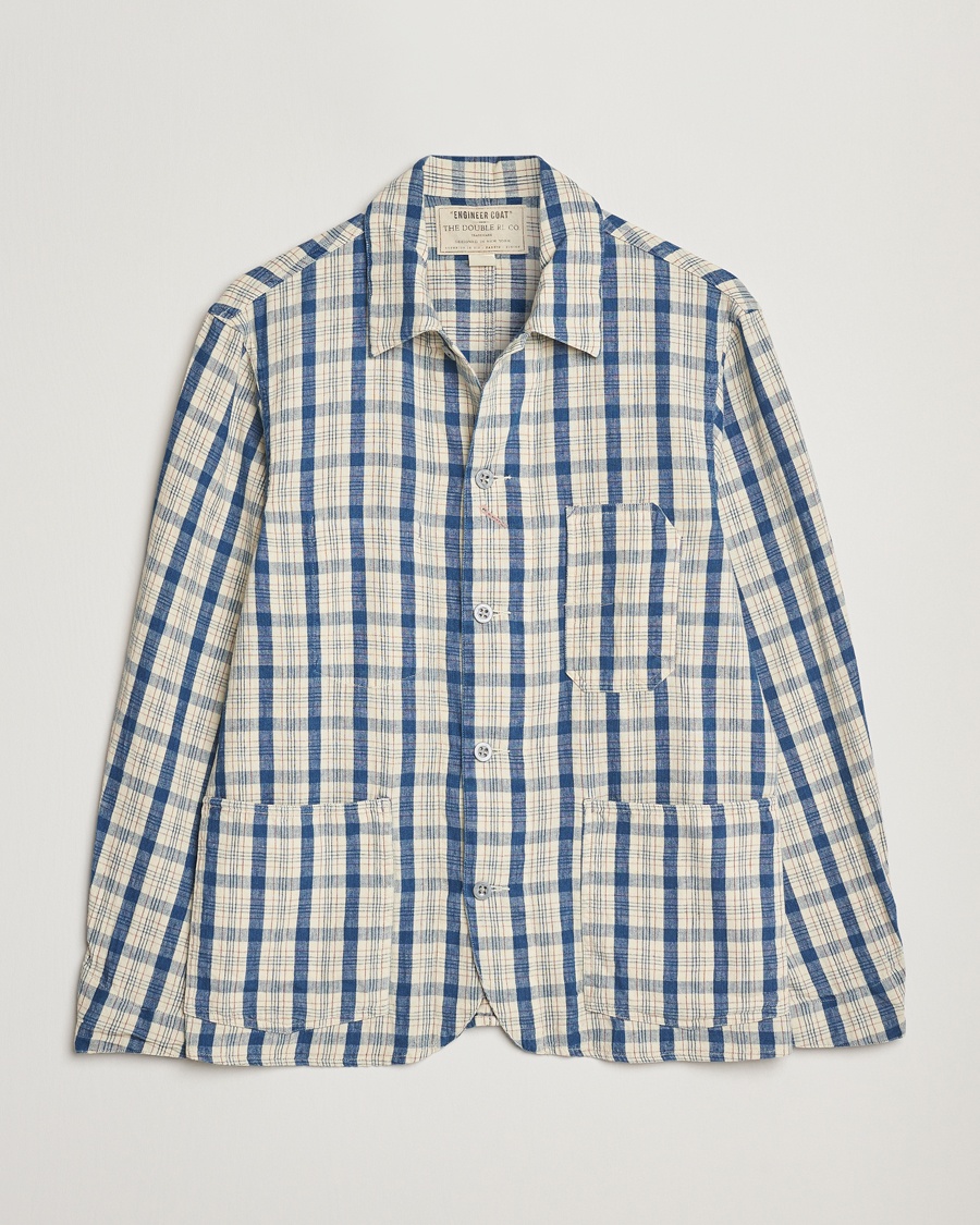 Herr | | RRL | Norfolk Shirt Jacket Indigo/Cream Plaid