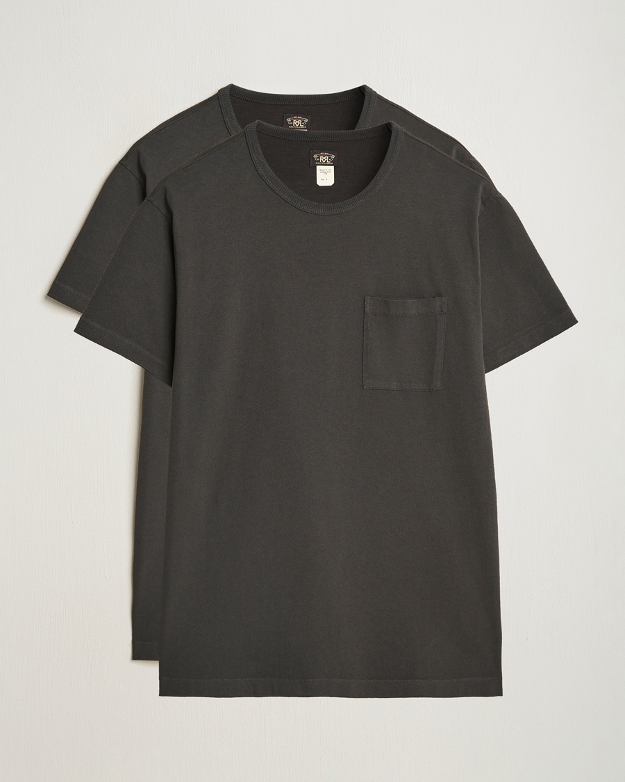 Herr | Multipack | RRL | 2-Pack Pocket Tee Black
