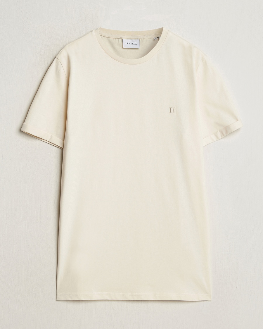 Les Deux Nørregaard Tonal T-Shirt Ivory – Vit