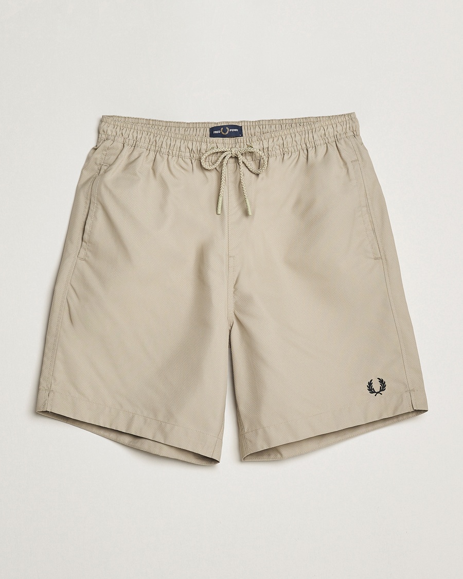 Herr | Badbyxor | Fred Perry | Classic Swimshorts Warm Grey