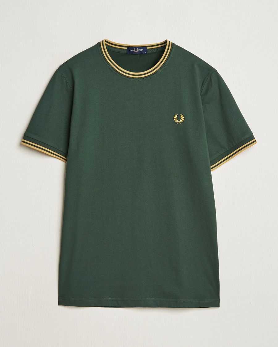 Herr | Fred Perry | Fred Perry | Twin Tipped T-Shirt Court Green