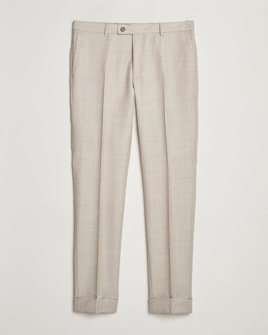 Herr | Kostymbyxor | Morris Heritage | Prestige Structured Suit Trousers Beige