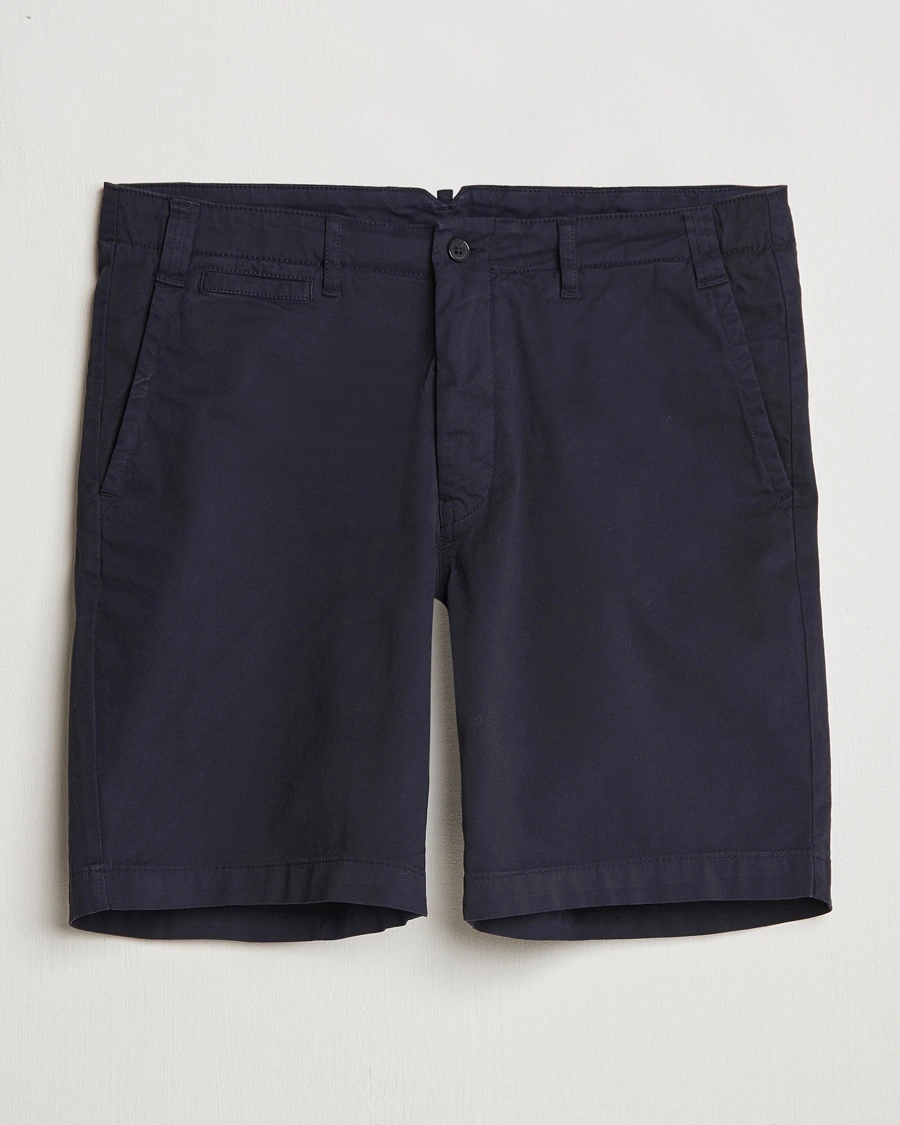 Herr | | Oscar Jacobson | Poggio Cotton Shorts Navy